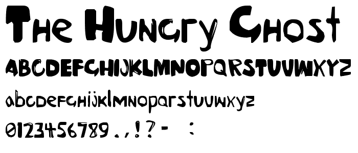 The Hungry Ghost font